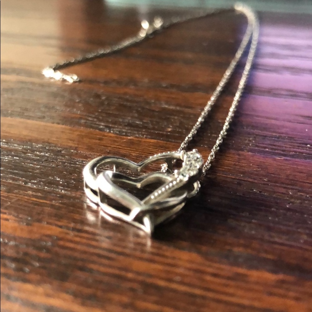 Kay Jewelers Diamond Accent Double Heart Necklace - Picture 5 of 11